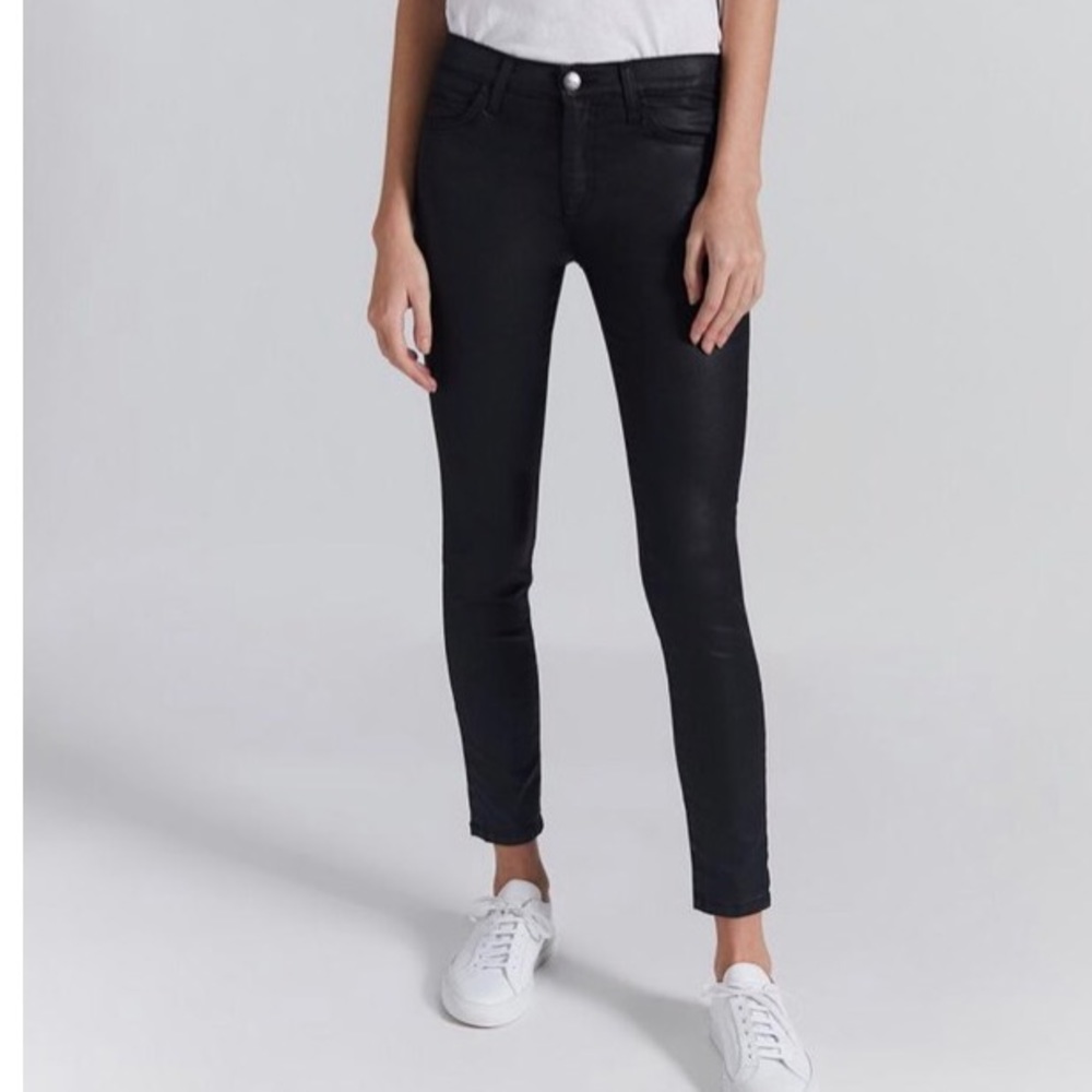 ♠️ black coated skinny jeans • CURRENT/ELLIOTT